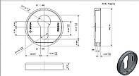 Накладка ET AL315 белый матовый, арт. 040034284 SYSTEM