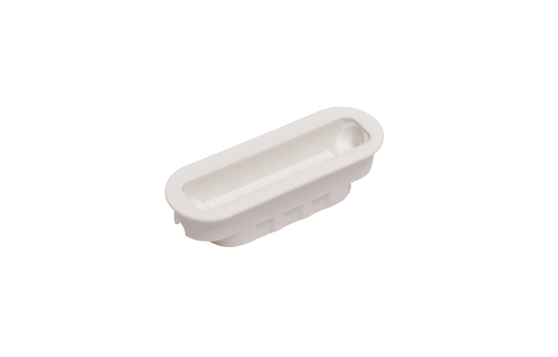 Планка ответная пластиковая Minimal (белый) B02402.05.91 AGB, материал- пластик - фото 1 - id-p214211290