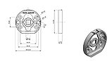 Ручки дверные SYSTEM AXEL-T BB матовое золото, фото 2