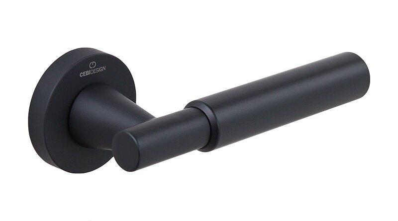 Ручки дверные CEBI SOHO SMOOTH (гладкая) цвет MP24 черный
