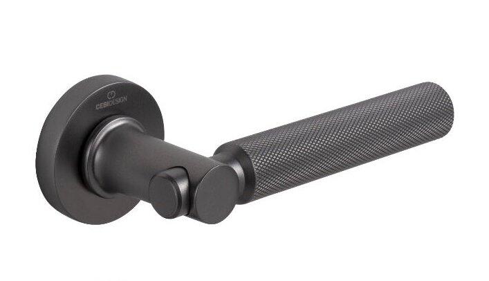 Ручки дверные CEBI TROY DIAMOND (алмаз) цвет MP27 черный матовый никель