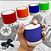 Портативная беспроводная Bluetooth колонка с подсветкой Mini speaker (TF-card, FM-radio). Оранжевая, фото 9