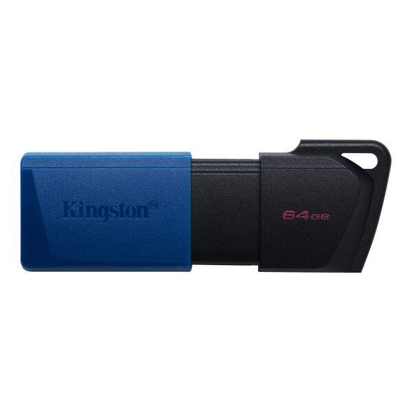 Флешка 64GB Kingston DataTraveler Exodia M (DTXM/64GB), USB 3.0, черно-синий 556572 - фото 2 - id-p214212888