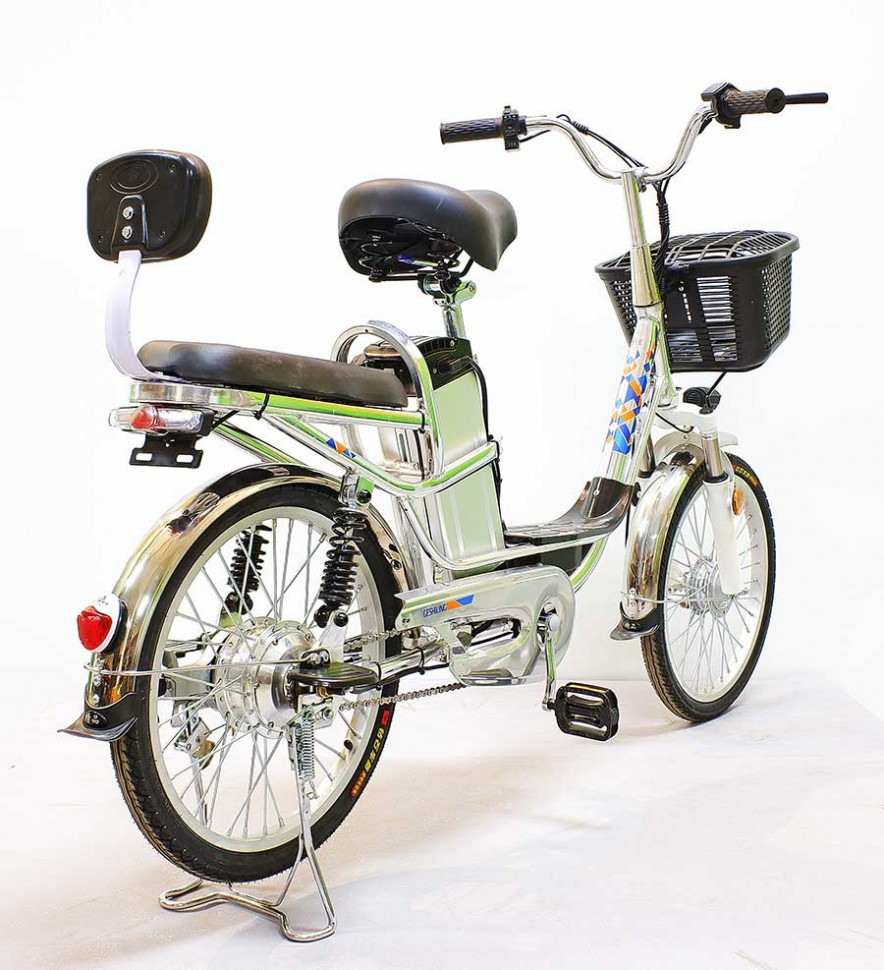 Электровелосипед GreenCamel Транк-20 V2 серебристый - фото 4 - id-p214213196