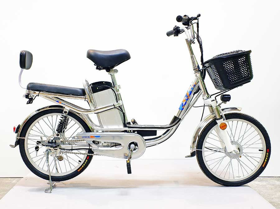 Электровелосипед GreenCamel Транк-20 V2 серебристый - фото 7 - id-p214213196