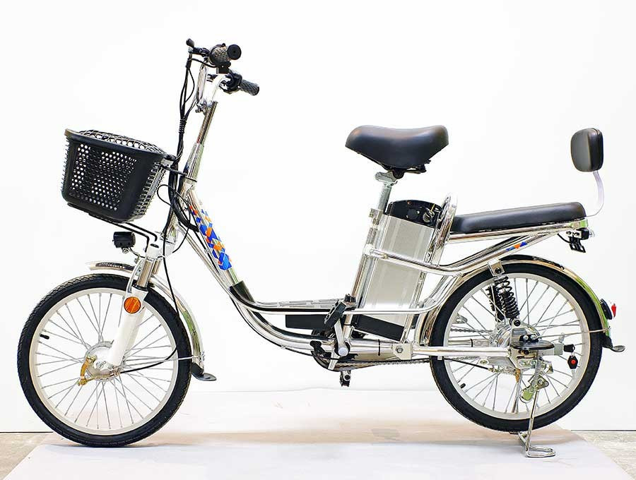 Электровелосипед GreenCamel Транк-2 V2 серебристый - фото 3 - id-p214213197
