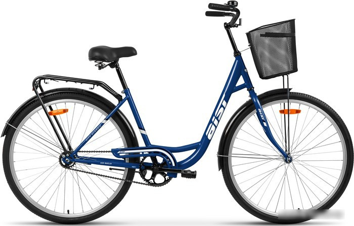 Велосипед AIST 28-245 с корзиной 2022 (синий) - фото 1 - id-p210499904
