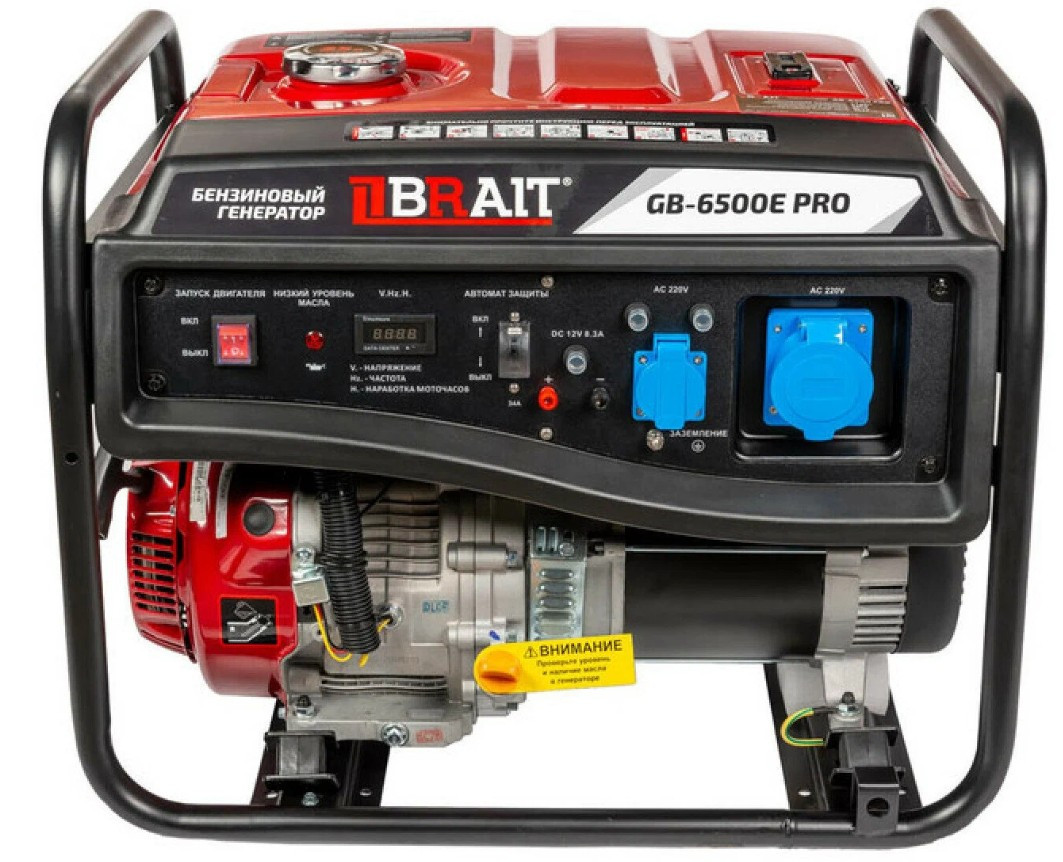 Бензиновый генератор Brait GB-6500E Pro - фото 2 - id-p214213510