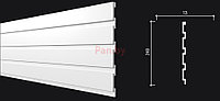 Декоративная реечная панель из дюрополимера Decor-Dizayn Белая Лепнина DD914 2000*240*13 мм