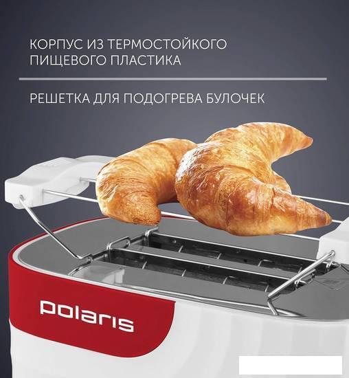Тостер Polaris PET 0720 (белый/красный) - фото 9 - id-p208949819
