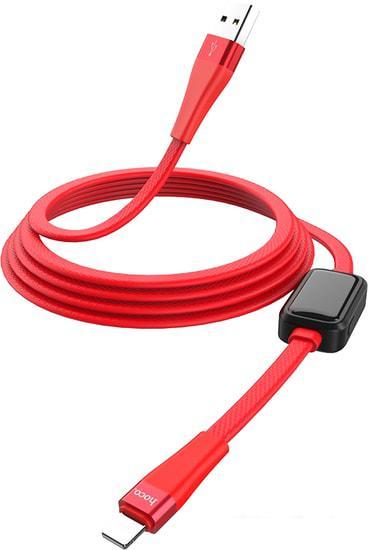 Кабель Hoco S4 Lightning (красный) - фото 3 - id-p208736878
