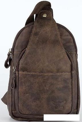 Городской рюкзак Poshete 253-2201-30-BRW (коричневый), фото 2