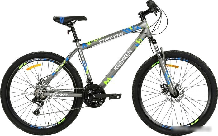 Велосипед Krakken Compass р.16 2021 (серый) - фото 1 - id-p210512548