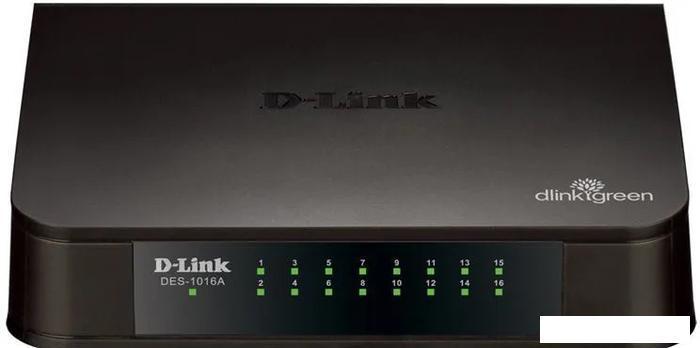 Неуправляемый коммутатор D-Link DES-1016A/E2A, фото 2