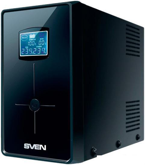 Источник бесперебойного питания SVEN Pro+ 1500 (LCD, USB) - фото 1 - id-p208894969