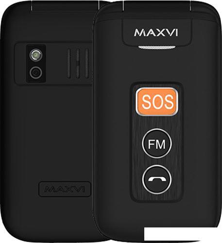 Мобильный телефон Maxvi E5 (черный) - фото 1 - id-p208947745