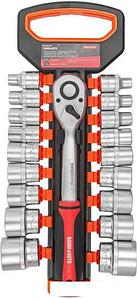 Набор трещотка с головками BaumAuto BM-019-5MSA (19 предметов)