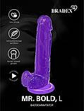 Фаллоимитатор Mr. Bold L, фиолетовый, фото 9