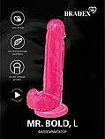 Фаллоимитатор Mr. Bold L, розовый, фото 9