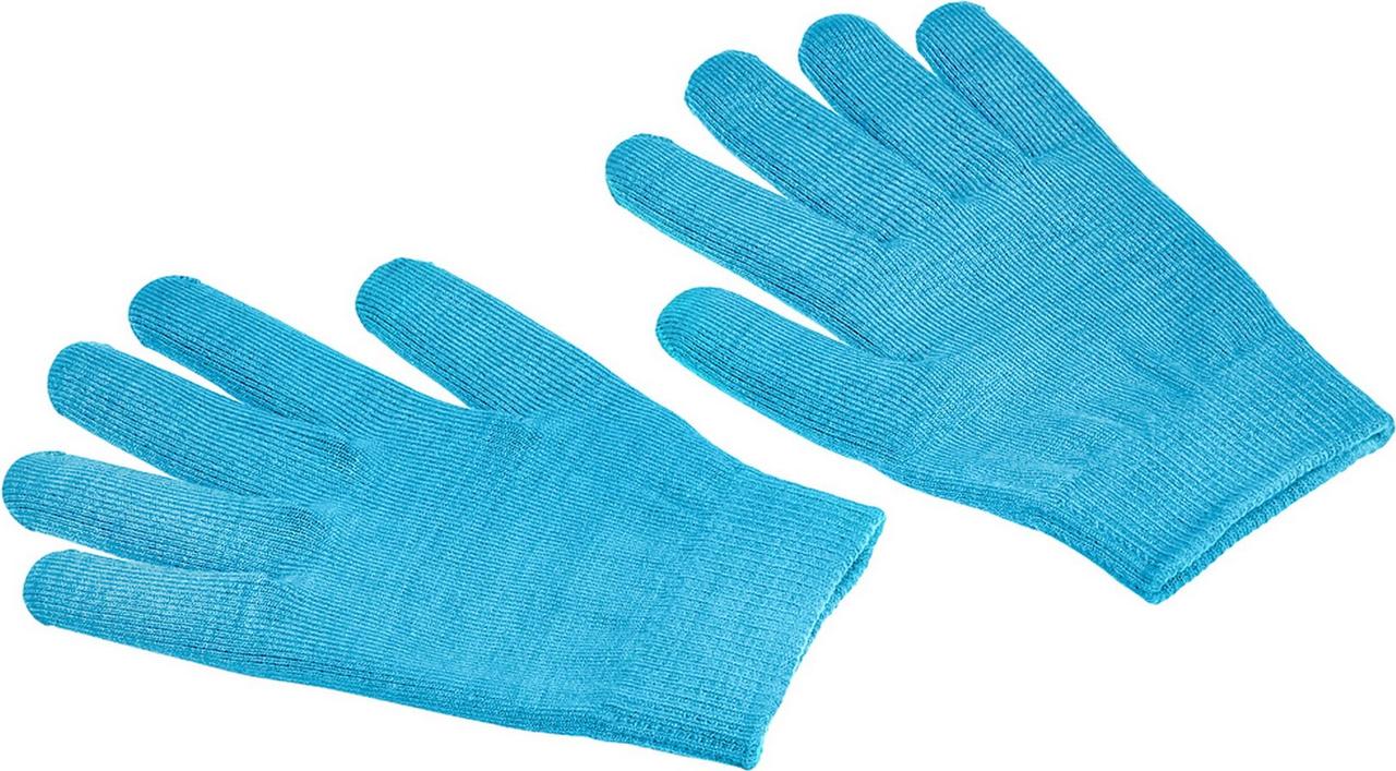 Маска-перчатки увлажняющие гелевые многоразового использования, голубые - фото 3 - id-p214235593