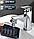 Полка - мыльница настенная Rotary drawer на присоске / Органайзер двухъярусный с крючком поворотный, фото 3