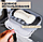 Полка - мыльница настенная Rotary drawer на присоске / Органайзер двухъярусный с крючком поворотный, фото 5