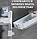 Полка - мыльница настенная Rotary drawer на присоске / Органайзер двухъярусный с крючком поворотный, фото 4