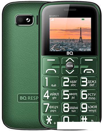Мобильный телефон BQ-Mobile BQ-1851 Respect (зеленый) - фото 1 - id-p210018122