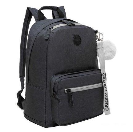 Городской рюкзак Grizzly RXL-321-1 (черный/серый), фото 2