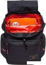 Городской рюкзак Grizzly RQL-216-1 (черный/красный), фото 2