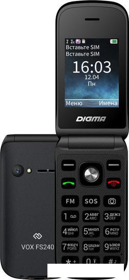 Мобильный телефон Digma Vox FS240 (серый) - фото 1 - id-p212060450