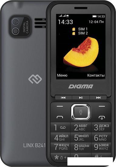 Мобильный телефон Digma Linx B241 (серый) - фото 1 - id-p212060521