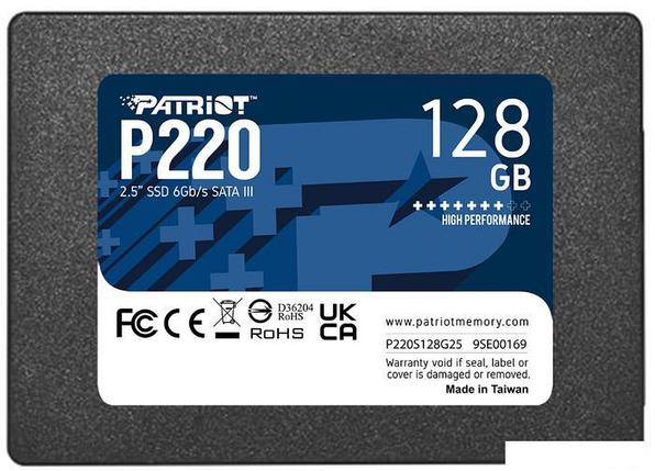 SSD Patriot P220 128GB P220S128G25, фото 2