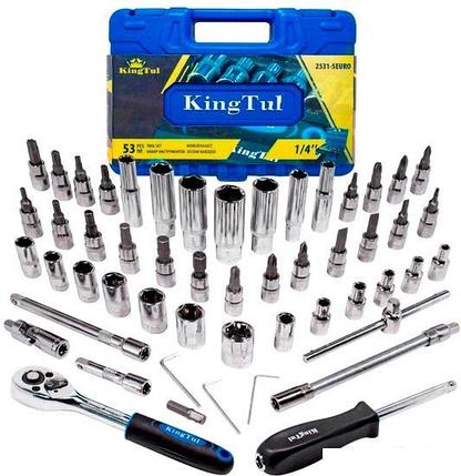 Универсальный набор инструментов KingTul KT-2531-5 Euro (53 предмета), фото 2
