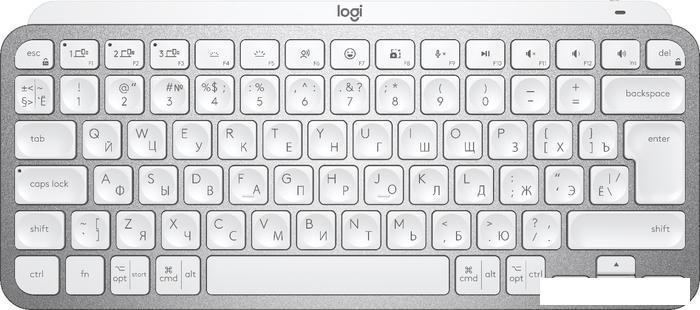 Клавиатура Logitech MX Keys Mini (светло-серый), фото 2