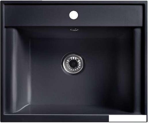 Кухонная мойка Belux SG-REC-6050 (черный обсидиан), фото 2