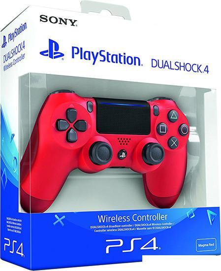 Геймпад Sony DualShock 4 v2 (красный) [CUH-ZCT2E] - фото 5 - id-p212142467