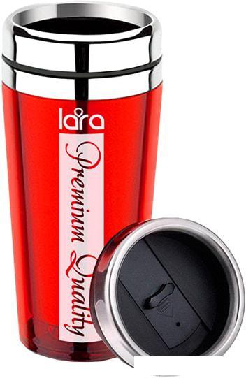 Термокружка Lara LR04-32 0.5л (красный) - фото 1 - id-p211414405