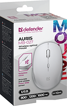 Мышь Defender Auris MB-027 (белый), фото 3