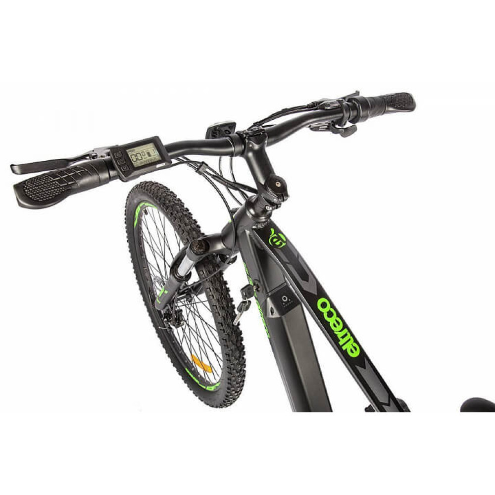 Велогибрид Eltreco Ultra Trend Чёрно-зелёный - фото 2 - id-p198051289