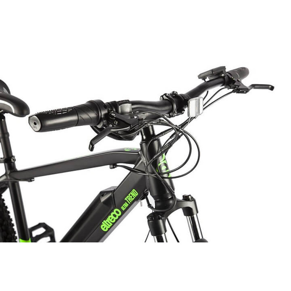 Велогибрид Eltreco Ultra Trend Чёрно-зелёный - фото 3 - id-p198051289