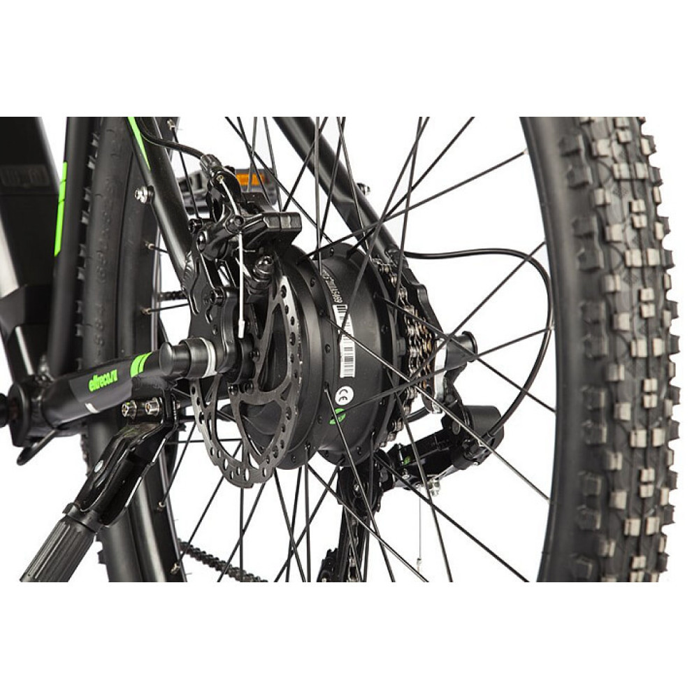 Велогибрид Eltreco Ultra Trend Чёрно-зелёный - фото 10 - id-p198051289