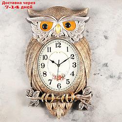 Часы настенные, серия: Животные, "Символ мудрости", 32х51 см, плавный ход