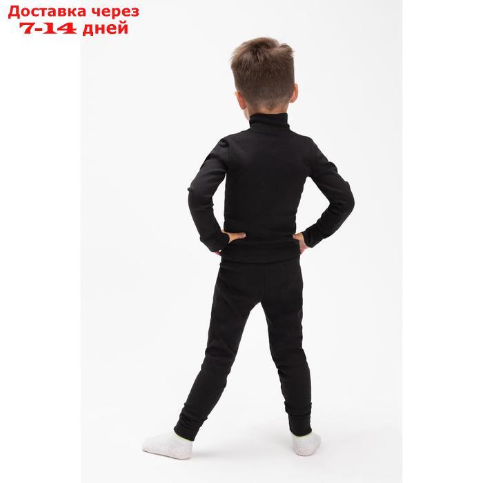 Комплект для мальчика термо (водолазка, кальсоны), цвет чёрный, рост 140 см (38) - фото 5 - id-p214208304