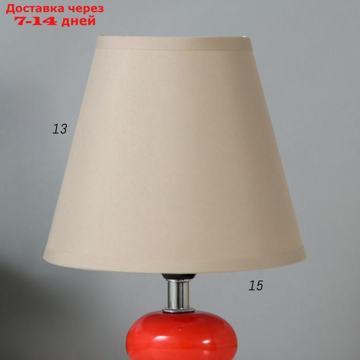 Настольная лампа 16878/1GR+RD E14 40Вт серо-красный 16х16х25 см - фото 4 - id-p214209959