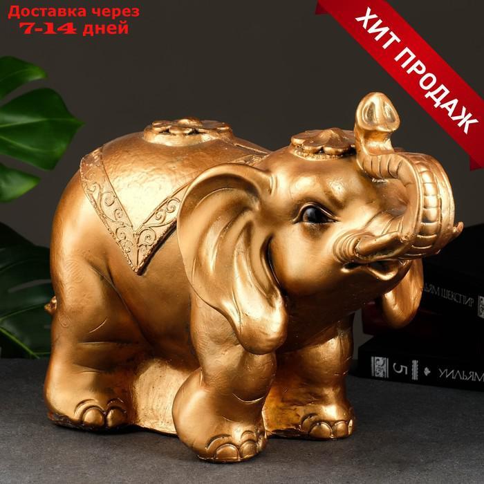 Копилка "Слон индийский" бронза, 23х42х39см - фото 1 - id-p214209077
