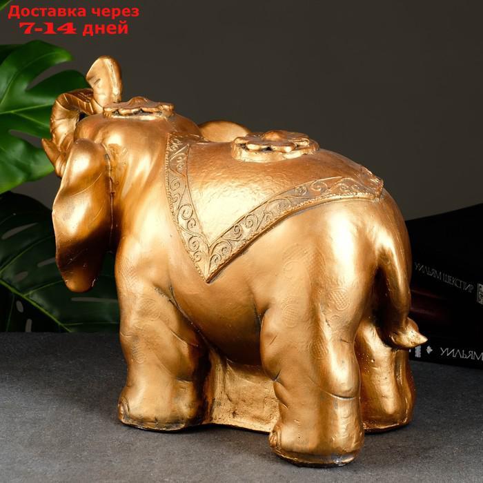 Копилка "Слон индийский" бронза, 23х42х39см - фото 3 - id-p214209077