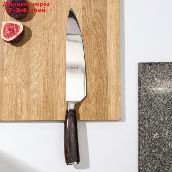Нож Veral, шеф, 20,5 см, дамасская сталь - фото 2 - id-p214209974