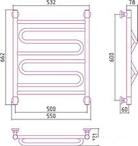 Полотенцесушитель Сунержа Элегия+ 600x500 00-0205-6050, фото 2