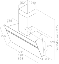 Кухонная вытяжка Elica Stripe IX/A/90/LX PRF0100993C, фото 3